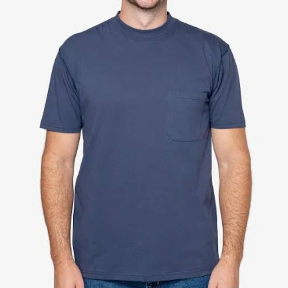 Men's Insect Shield UPF Dri-Balance Pocket Short Sleeve T-Shirt - Navy - XL -NWT